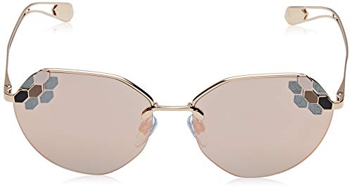 Bulgari 0Bv6099 20144Z 57 Gafas de Sol, Dorado (Pink/Grey Rose), Mujer