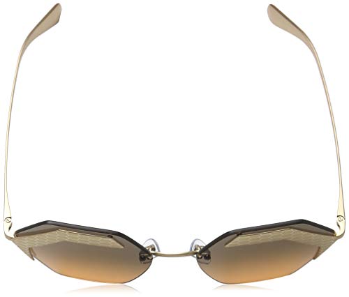 Bulgari 0BV6103 201318 57 Gafas de Sol, Dorado (Matte Pink Gold/Pink Gold/Orangegradientlightgrey), Mujer