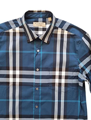 BURBERRY Camisa Manga Larga Algodón Hombre 4005823 Azul, turquesa, XL