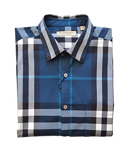 BURBERRY Camisa Manga Larga Algodón Hombre 4005823 Azul, turquesa, XL