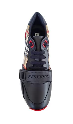 BURBERRY Zapatillas deportivas mujer de tela y goma 8038184 negro-beige, Negro Check, 36 EU