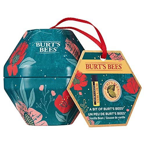 Burt's Bees A Bit Of Bauble 2 Piece Moisturising Gift Set - X Vanilla Bean 00% Natural Vanilla Bean Lip Balm (4.25g) And X Lemon Butter Cuticle Cream (8.5g), Kit