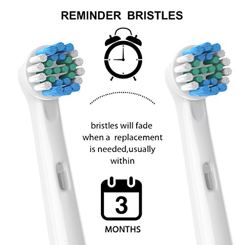 Cabezal de cepillo de dientes para Oral B, paquete de 16, cabezales de cepillo de dientes de repuesto Yanban, compatible con Oral-B, para cepillo de dientes eletrico Braun recargable, Cross&action