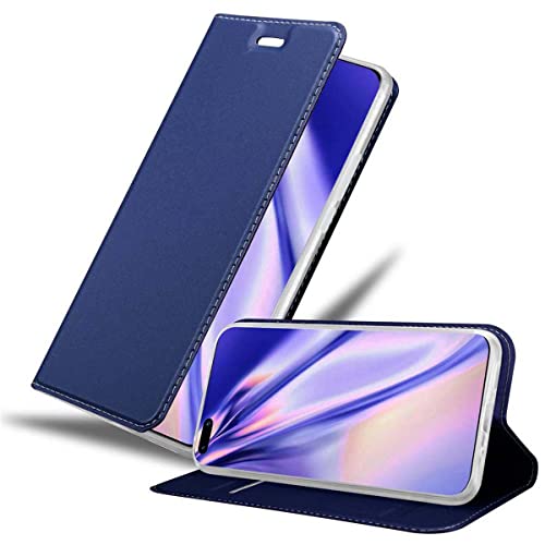 Cadorabo Funda Libro para Huawei P40 Pro en Classy Azul Oscuro - Cubierta Proteccíon con Cierre Magnético, Tarjetero y Función de Suporte - Etui Case Cover Carcasa