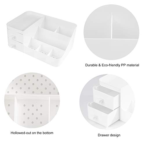 Caja Para Cosméticos Organizador de Maquillaje con Gavetas Belleza Joyería Cajón De Almacenamiento de Tipo Escritorio Guardar Espacio para Tocador, Baño, Dormitorio