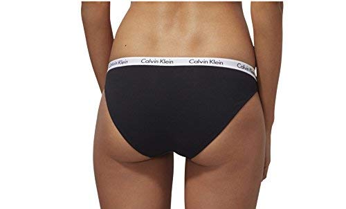 Calvin Klein Bikini 3pk Braguitas, Black/White/Black Wzb, M (Pack de 3) para Mujer