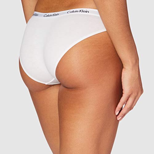 Calvin Klein Carousel Bikini para Mujer, Blanco (White 100), Small