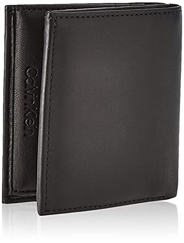 Calvin Klein Ckj Monogram Outline, Accesorio Billetera de Viaje para Hombre, Black, One Size