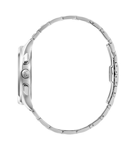 Calvin Klein Completion - Pulsera de acero inoxidable Chrono para hombre con esfera negra (modelo: KAM27141)