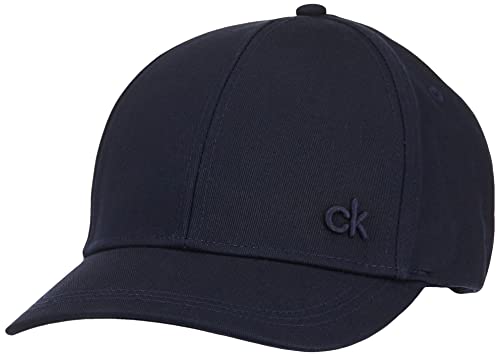 Calvin Klein Cotton Twill Cap Gorra de béisbol, Azul (Navy 411), Talla única (Talla del Fabricante: OS) para Hombre