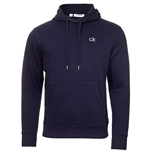 Calvin Klein Hombre Planet Fleece Algodón Sudadera ecológica - Armada - XL