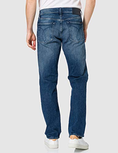 Calvin Klein Jeans Straight Jeans, Denim Dark, 36W / 32L para Hombre