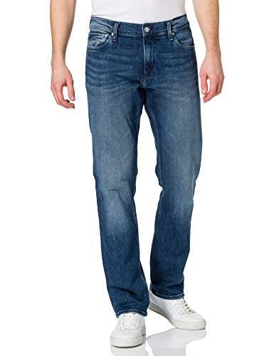 Calvin Klein Jeans Straight Jeans, Denim Dark, 36W / 32L para Hombre