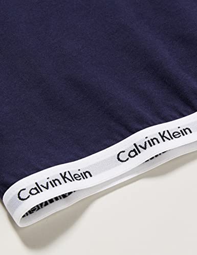 Calvin Klein LS Top Camiseta de Pijama, Navy Iris, 14-16 Años para Niñas