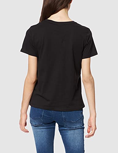 Calvin Klein Mini Calvin Klein T-Shirt, Camiseta para Mujer, Negro (Ck Black), L