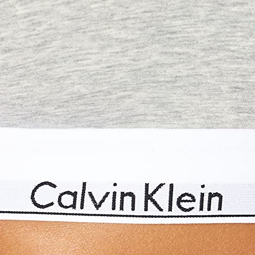 Calvin Klein Modern Cotton Unlined Bralette Sujetador Deportivo, Gris (Grey Heather 020), S para Mujer