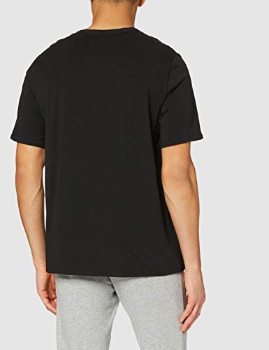 Calvin Klein S/s Crew Neck Top de Pijama, Black, L para Hombre