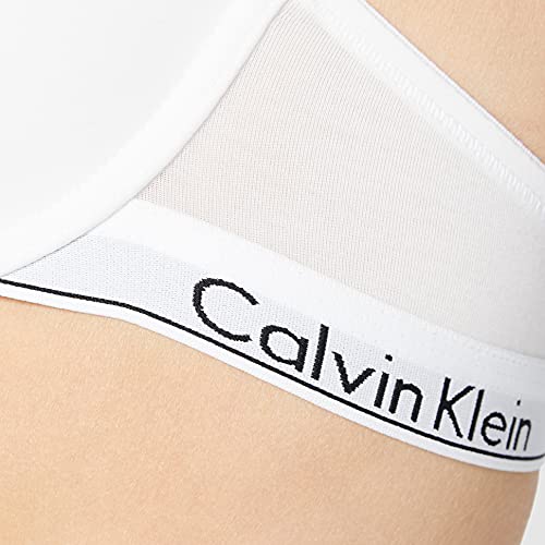 Calvin Klein T-Shirt-BH-Modern Cotton Sujetador, Blanco (White 100), 80C para Mujer