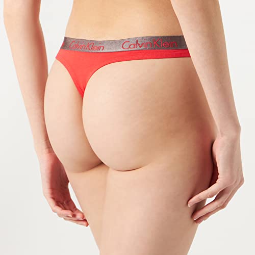 Calvin Klein Thong 3Pk Bragas, Strawberry Field/White/Aloha Pink, M para Mujer