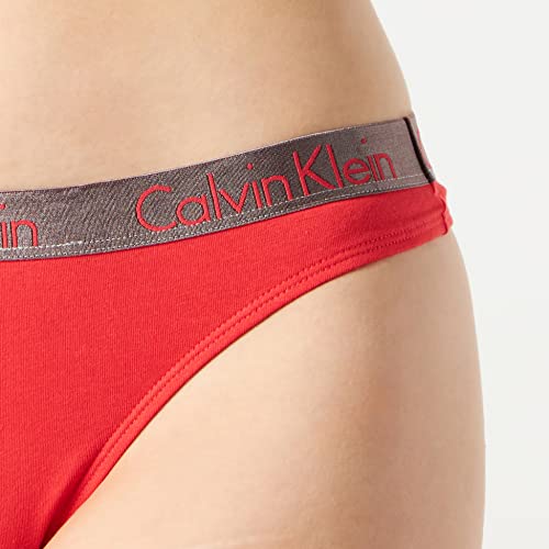 Calvin Klein Thong 3Pk Bragas, Strawberry Field/White/Aloha Pink, M para Mujer