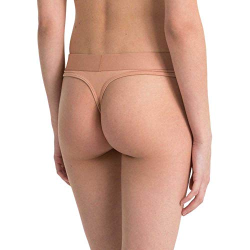 Calvin Klein Thong Tanga, Beige (UNITY YUT), 42 (Talla del fabricante: Large) para Mujer