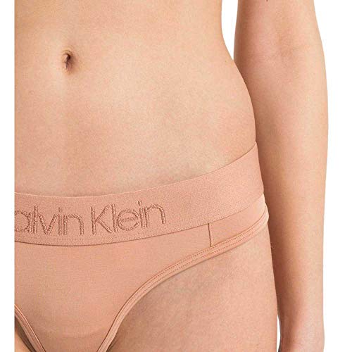 Calvin Klein Thong Tanga, Beige (UNITY YUT), 42 (Talla del fabricante: Large) para Mujer