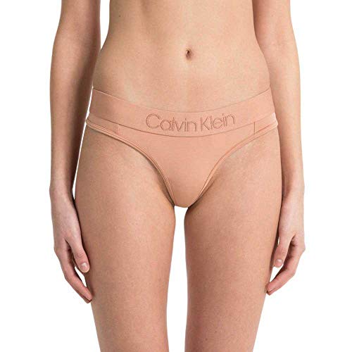 Calvin Klein Thong Tanga, Beige (UNITY YUT), 42 (Talla del fabricante: Large) para Mujer