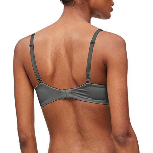 Calvin Klein Unlined Full Coverage Sujetador, Gris (Mountain Ash Amh), C (Talla del Fabricante: 0C34) (Pack de 2) para Mujer