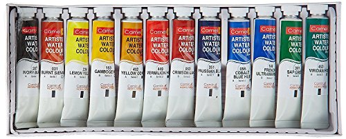 Camel Artist's Water Color - 20ml Each, 12 Shades