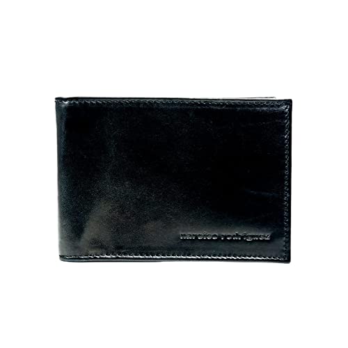 Cartera hombre Flaps + Coins Classic negro auténtica piel 100% Genuine Leather Man Wallet