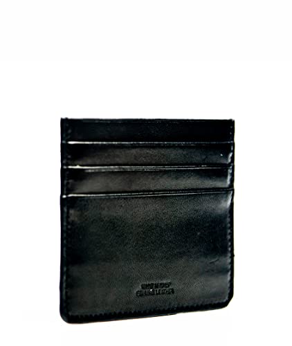 Cartera porta C/C Trend Negro Piel auténtica 100% Genuine Leather Credit Card Wallet