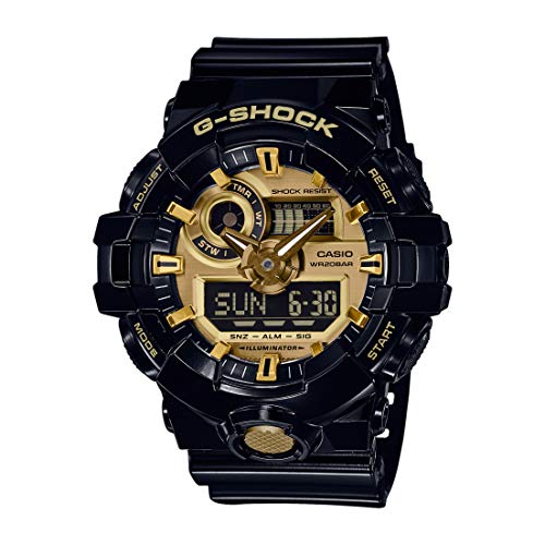 Casio Reloj Analógico-Digital para Hombre de Cuarzo con Correa en Resina GA-710GB-1AER