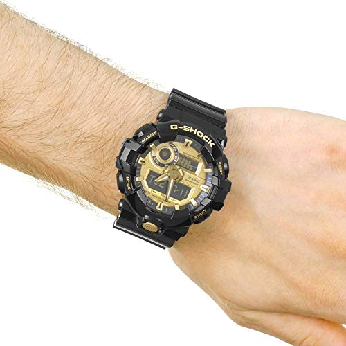 Casio Reloj Analógico-Digital para Hombre de Cuarzo con Correa en Resina GA-710GB-1AER