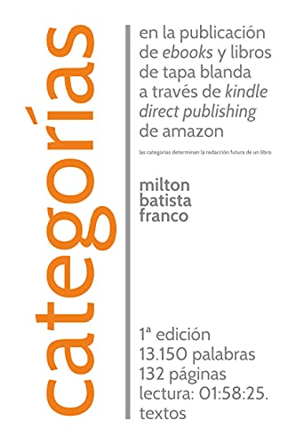 Categorías: En la publicación de ebooks y libros de tapa blanda a través de kindle direct publishing de amazon