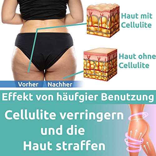 CelluMag - Cepillo para masaje anticelulítico con imanes contra la piel de naranjaPara una piel tersa, masajes, bienestar y belleza (Turquesa)