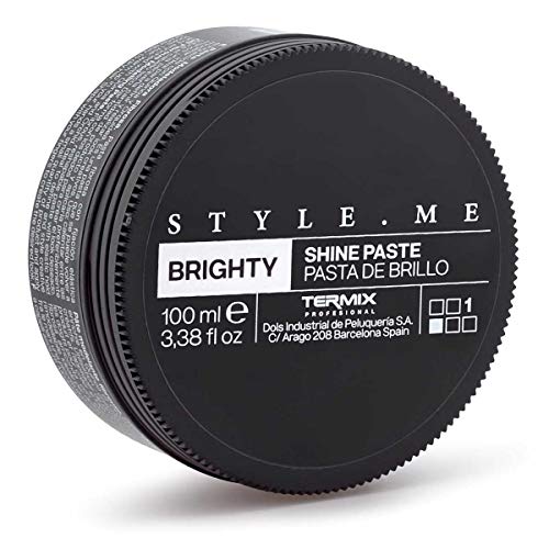 Cera Brighty Efecto Brillo Style.Me by Termix. Acabado Brillante para Conseguir un Look Dinámio y Natural. Enriquecida con Quinoa y Orquídea. Tamaño 3,38 Fl Oz. Disponible en 4 Estilos Distintos