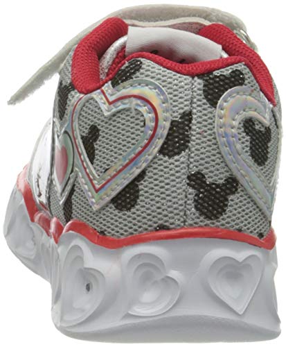 CERDÁ LIFE'S LITTLE MOMENTS Cerdá-Zapatillas LED Minnie Mouse de Color Rojo, Niñas, Plateado, 29 EU