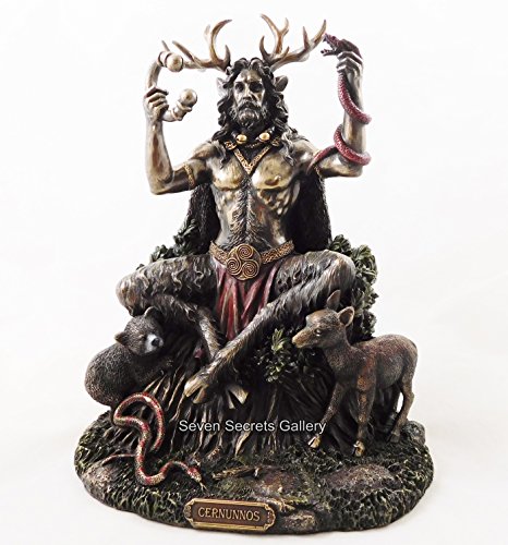 Cernunnos - Figura de estatua de bronce para el señor del bosque (3149)