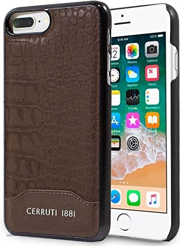 Cerruti 1881 Crocodile Print Carcasa de Piel para Apple iPhone 7 Plus