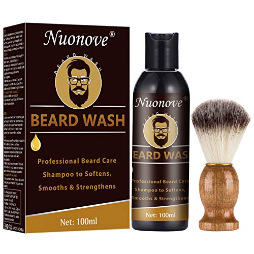 Champú Para Barba, Champú barba, Barba Cuidado Kit, Limpia en Profundidad, Suaviza y Nutre La Barba, y Promueve El Crecimiento De La Barba 100ML