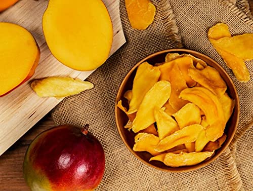 Chips de Mango deshidratado ecológico 125gr Carefood | 100% natural BIO sin azúcar | Snack natural y sano |