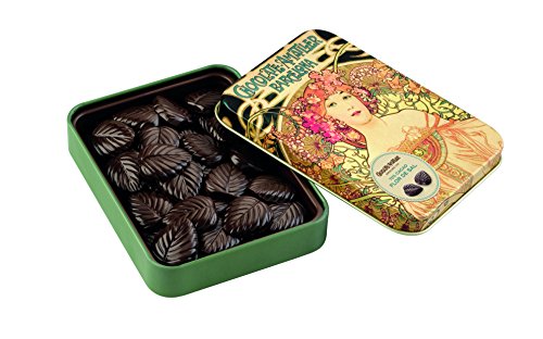 Chocolate Amatller - Hojas Finas en caja metal (Flor de Sal, 70% cacao) - 60 gr