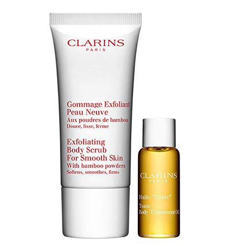 Clarins 57910 Set Body Fit, Exfoliante y Aceite, 240 ml