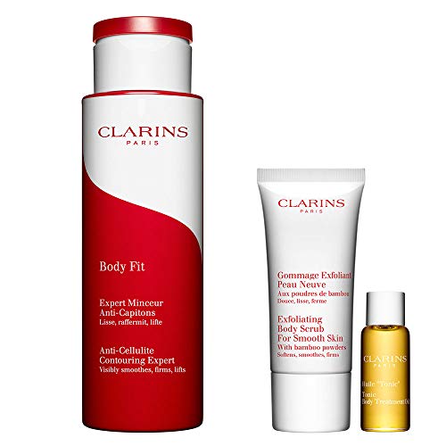 Clarins 57910 Set Body Fit, Exfoliante y Aceite, 240 ml