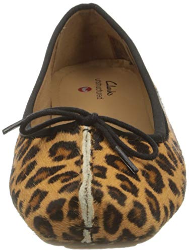 Clarks Freckle Ice, Zapatos Tipo Ballet Mujer, Pony Leopardo PRT, 40 EU