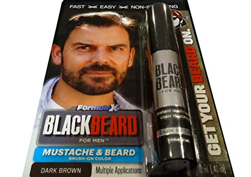 Colorante temporal para barba Blackbeard for Men de 12 ml, color marrón oscuro