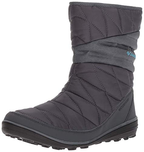 Columbia Mujeres Heavenly Slip II Omni-Heat Punta Cerrada Botas para Clima Frío, Graphite, Canyon Blue, Talla 5