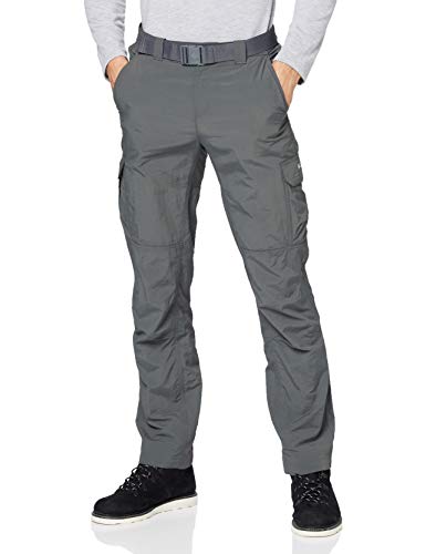 Columbia Silver Ridge™ II Cargo - Pantalones de Senderismo, Hombre, Gris (Grill), 36 32