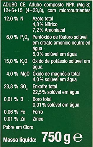 Compo 750 g Abono setos de larga, tipo de coníferas y plantas de hoja perenne, 6 meses de duración, Negro