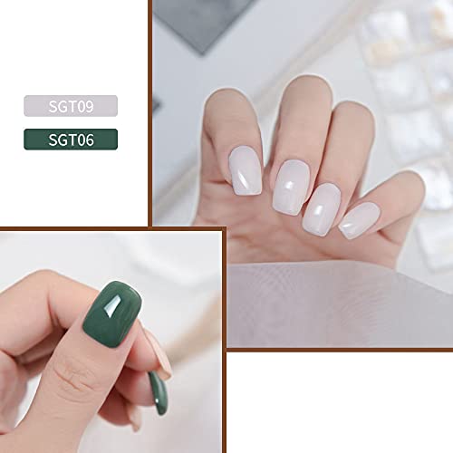 Conjunto de uñas de gel de crema sólida para uñas de arte Uv Geles Polaco Cepillo de esmalte de uñas de gel blanco Kit de esmalte de uñas de gel negro neón Nude Set para esmalte de uñas gel para arte